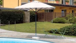 Ombrellone da giardino con Apertura Push-Up, Alluminio leggero Design Rapido 3x3mt