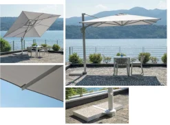 Ombrellone da Giardino in Alluminio con snodo orientabile in due misure e vari colori
