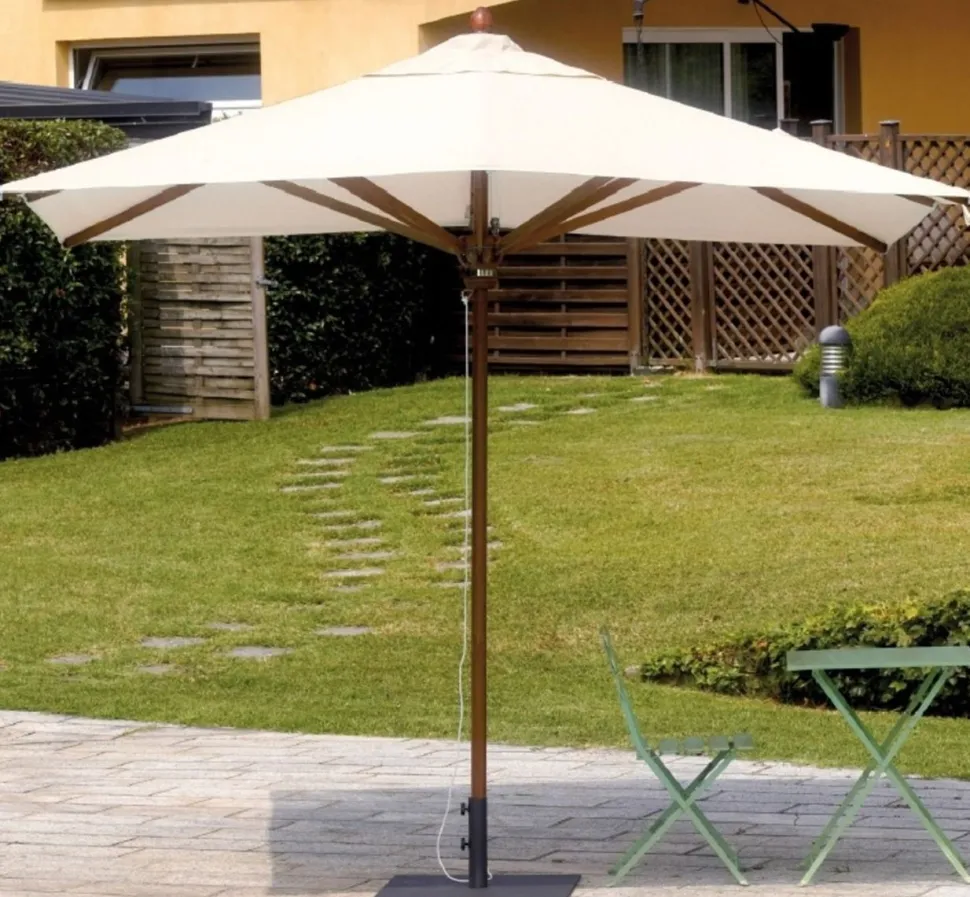 Ombrellone da Giardino palo centrale in Legno 3 Misure disponibili