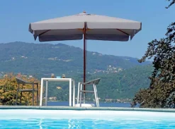 Ombrellone Rettangolare 3x4 m in Legno palo Unico Ø 48 mm Doppia Carrucola