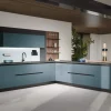 Open space cucina soggiorno rettangolare