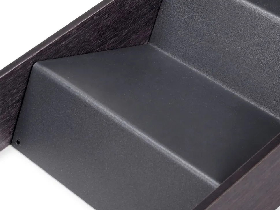 Organizzatore inclinato per cassetto Orderbox, 150x470 mm, Acciaio e Legno, Grigio antracite