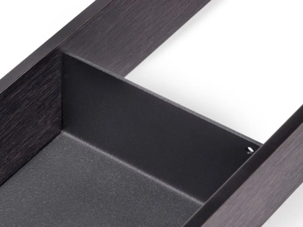 Organizzatore per cassetto Orderbox, 100x470 mm, Acciaio e Legno, Grigio antracite