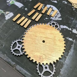 Orologio Illum effetto legno naturale