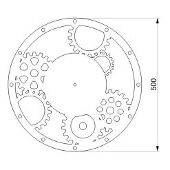 Orologio in ferro rustico