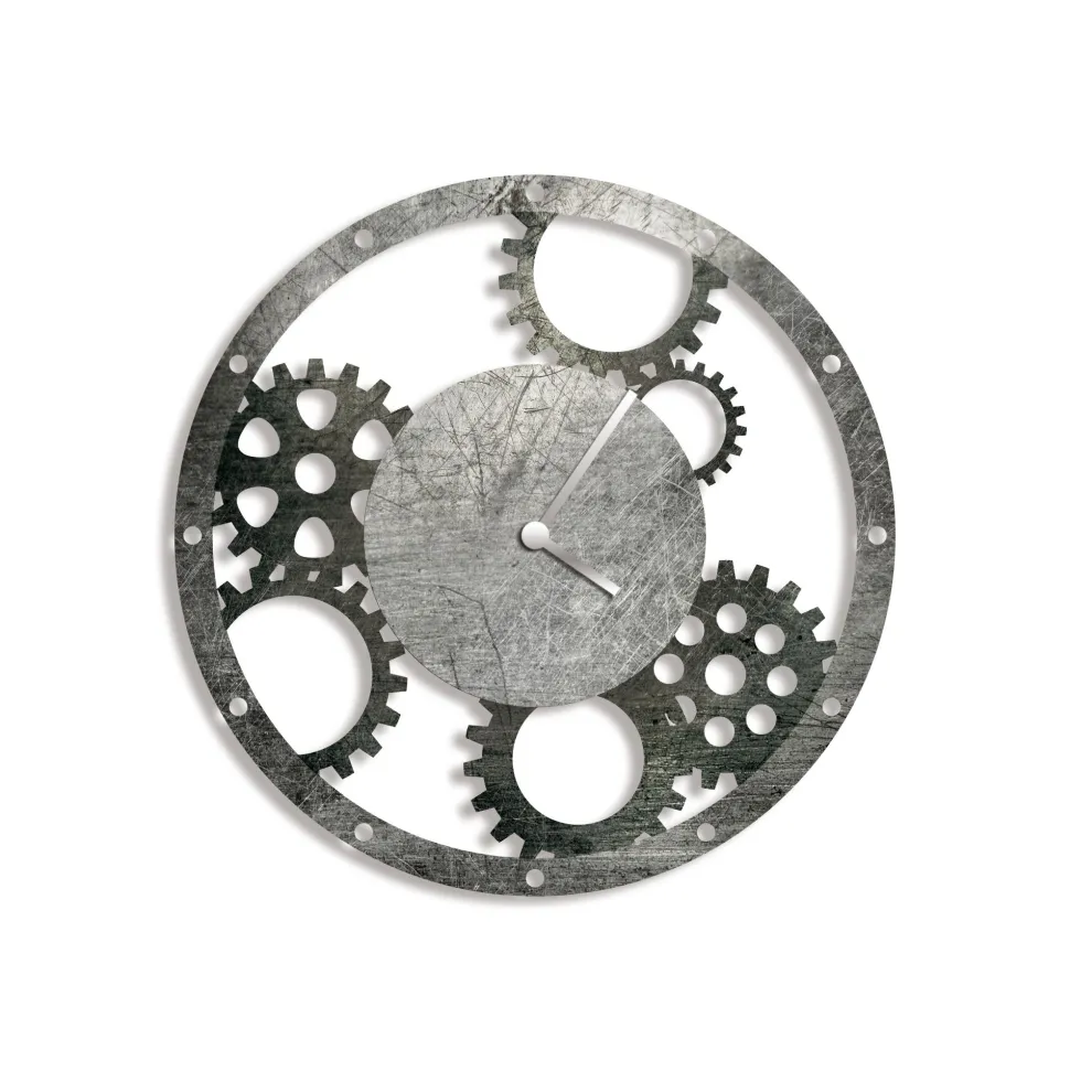 Orologio in ferro rustico effetto metallo