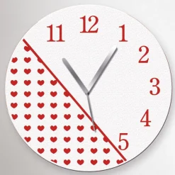 Orologio San valentino cuori & numeri