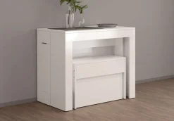 Panca allungabile per consolle finitura Bianco Lucido