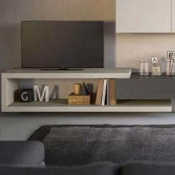 Panca sospesa porta TV spessore 5cm 29 colori