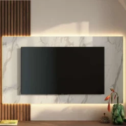 Pannello porta TV sospeso moderno disponibile in 9 colori