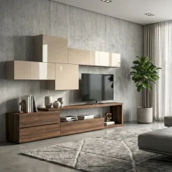 Parete attrezzata Claudia Light linea Alba L 260 cm