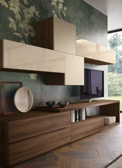 Parete attrezzata Claudia Light linea Alba L 260 cm