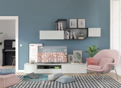 Parete attrezzata con porta tv 15 colorazioni