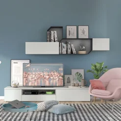 Parete attrezzata con porta tv 15 colorazioni