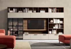 Parete attrezzata Eros linea Cosmo disponibile in 21 colorazioni