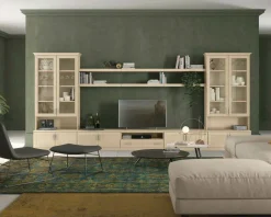 Parete attrezzata Gemma linea Motivi disponibile in vari colori