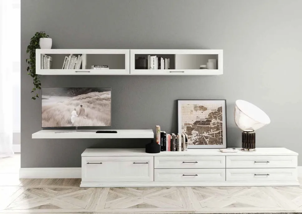 Parete attrezzata Lisa linea Motivi disponibile in vari colori