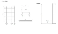 Parete attrezzata moderna Bianco Altea e Bianco Lucido con porta tv sospeso e liberia componibile disponibile in vari colori