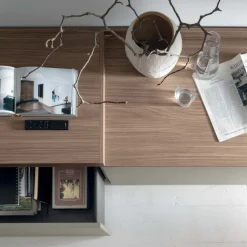 Parete attrezzata moderna componibile Amber linea Nais disponibile in vari colori