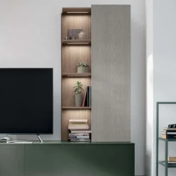 Parete attrezzata moderna componibile Marte linea Nais disponibile in vari colori