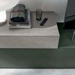 Parete attrezzata moderna componibile Marte linea Nais disponibile in vari colori