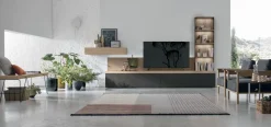 Parete attrezzata moderna componibile Darko linea Nais disponibile in vari colori