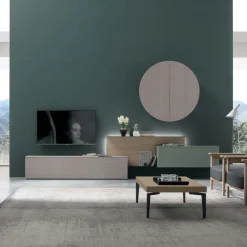 Parete attrezzata moderna componibile Faster linea Nais disponibile in vari colori