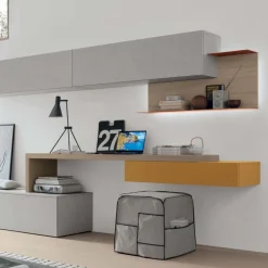 Parete attrezzata moderna componibile Miki linea Nais disponibile in vari colori