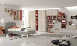 Parete attrezzata moderna componibile Remo linea Nais disponibile in vari colori