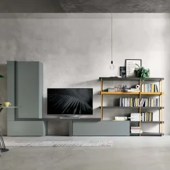 Parete attrezzata moderna componibile Kimera linea Nais disponibile in vari colori