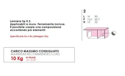Parete attrezzata moderna componibile con pensili Marika in 15 colorazioni