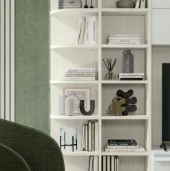 Parete attrezzata moderna con librerie componibile Beatrice in 15 colorazioni