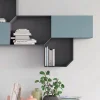Parete attrezzata moderna sospesa Azzurro Codaques Ramona disponibile in 15 colorazioni