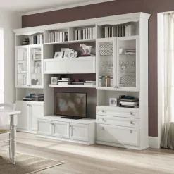 Parete attrezzata Ottavia linea Motivi disponibile in vari colori
