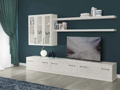 Parete attrezzata Rebecca linea Motivi disponibile in vari colori