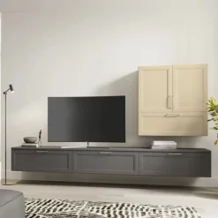 Parete attrezzata sospesa Angela linea Motivi disponibile in vari colori