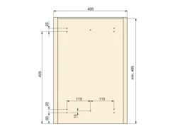 Pattumiera estraibile con apertura manuale per il montaggio sul fondo dei cassetti da cucina