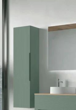 Pensile bagno sospeso con presa maniglia integrata disponibile in 2 misure e 5 colori