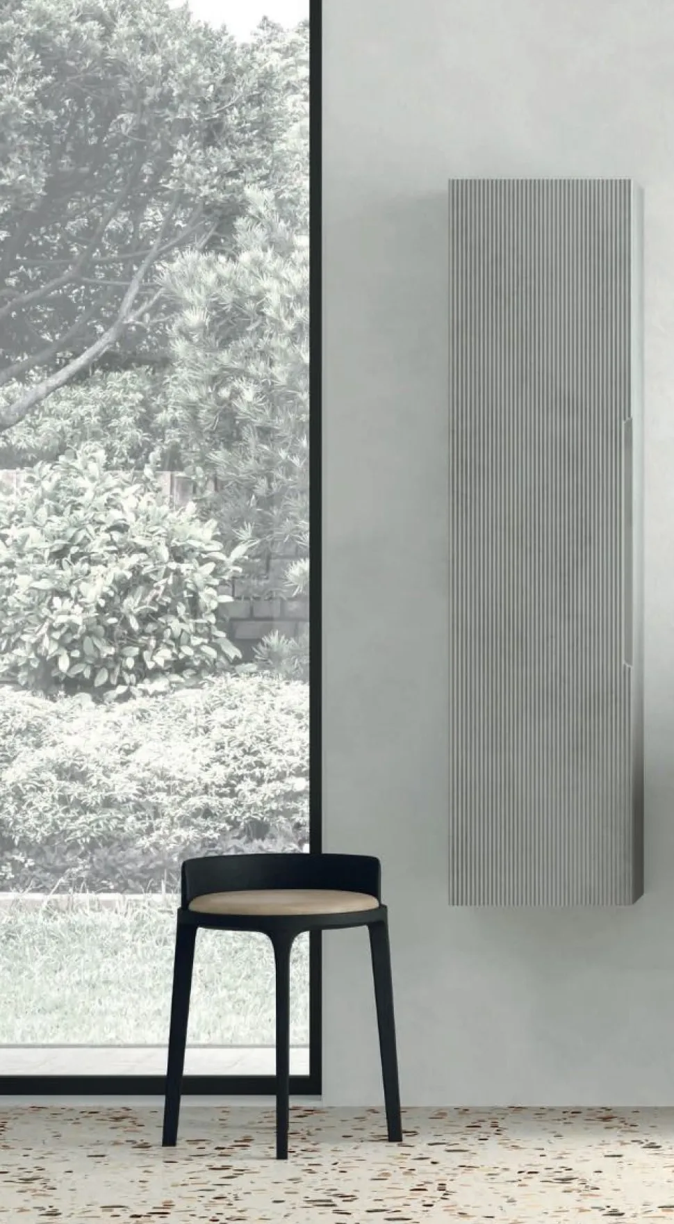 Pensile bagno sospeso con presa maniglia integrata disponibile in 2 misure e 5 colori