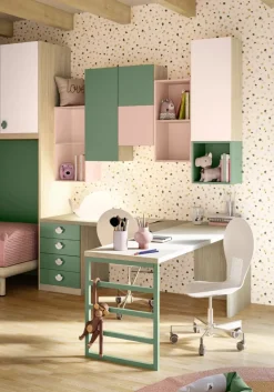 Pensile Cubo sospeso 2 vani a giorno linea Colorfull disponibile in vari colori