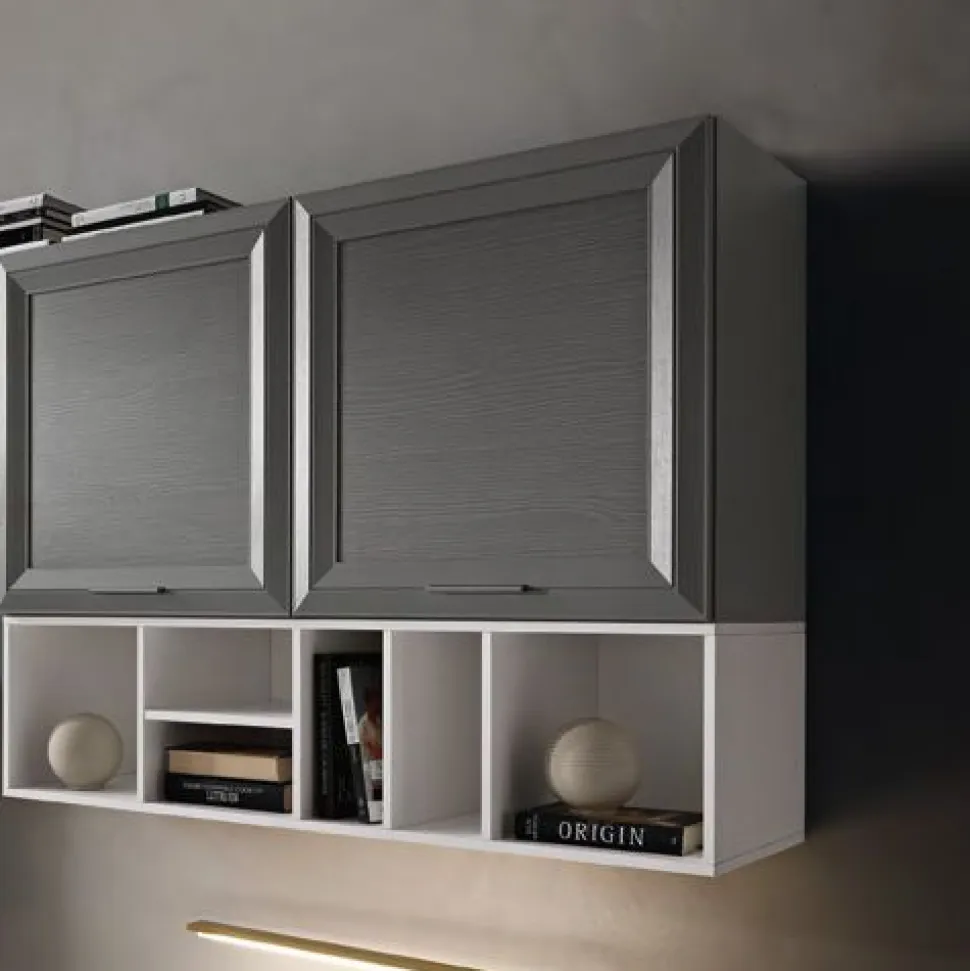 Pensile sospeso 2 ante a telaio linea Prevaling disponibile in 2 altezze