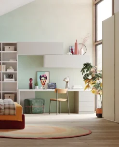 Pensile sospeso con apertura verso l'alto o il basso linea Colorfull disponibile in quattro misure e vari colori