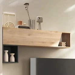 Pensile sospeso Ribalta /Vasistas con anta taglio obliquo linea Arte L 138 cm