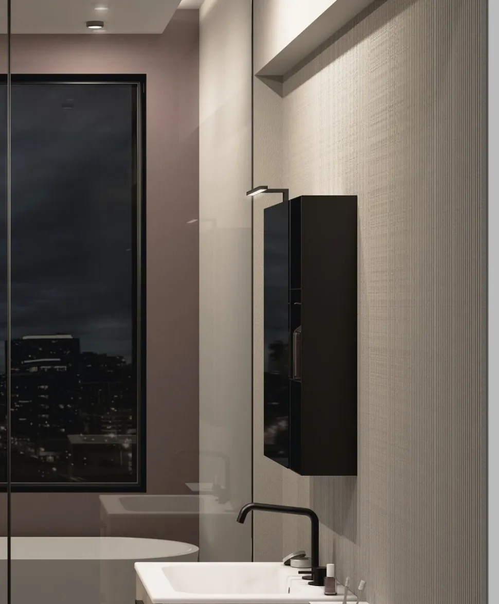 Pensile Specchio contenitore con 1 anta tutto specchio disponibile in 5 misure e vari colori
