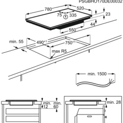 Piano cottura a induzione Electrolux EIL83443