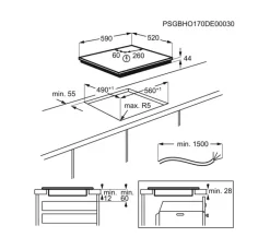 Piano cottura a induzione Electrolux EIL63443