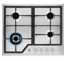 Piano cottura 4 Fuochi a gas Electrolux KGS64362SX