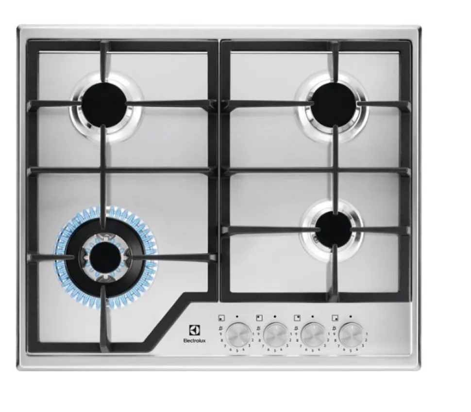 Piano cottura 4 Fuochi a gas Electrolux KGS64362SX