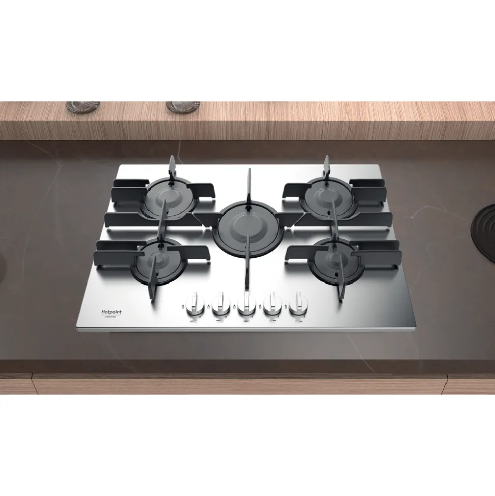 Piano cottura 5 Fuochi a Gas Hotpoint FTGHL751D/IX/HA