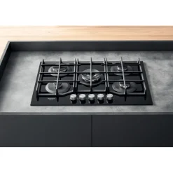 Piano cottura 5 Fuochi a Gas Hotpoint HAGS72F/BK